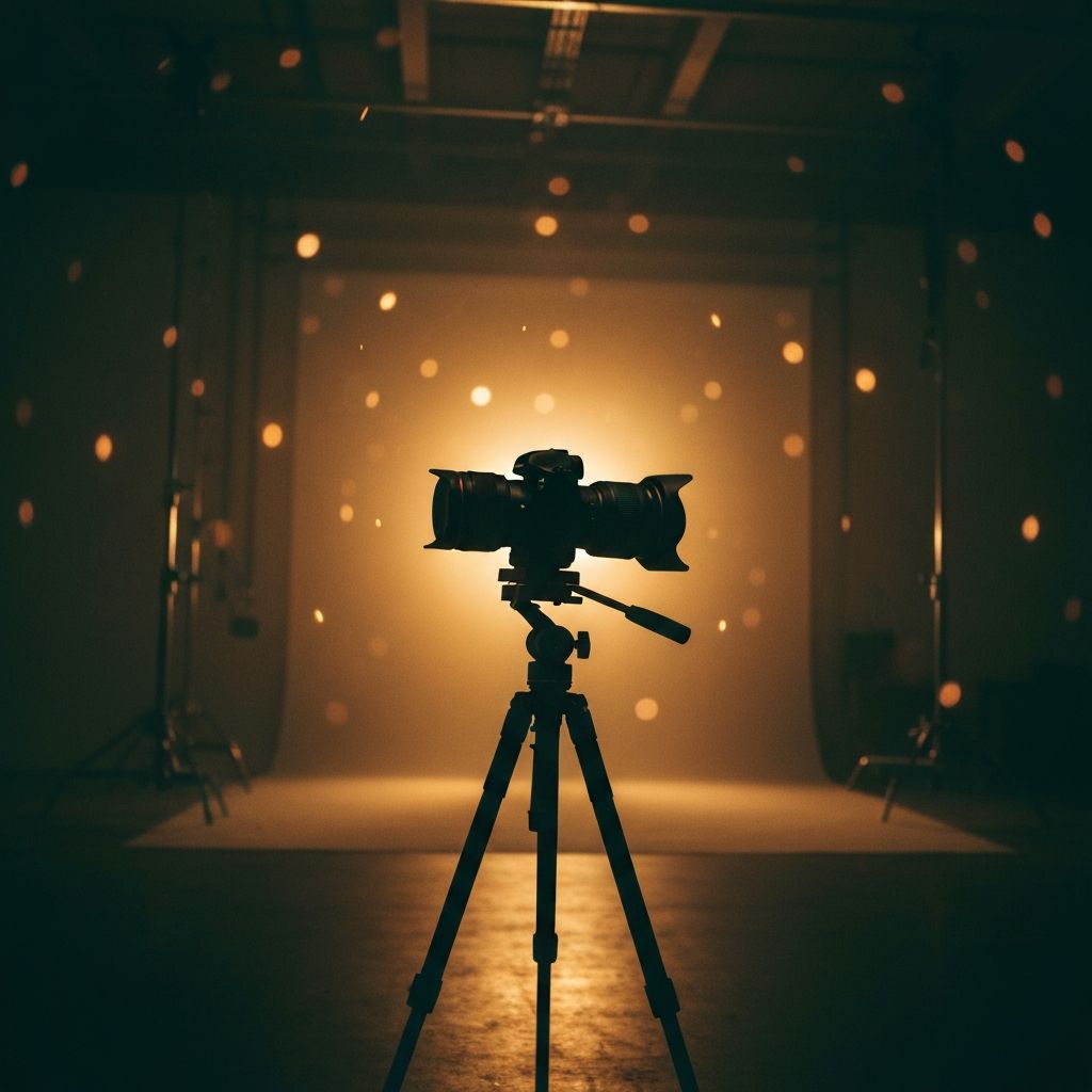 Dramatic photography studio